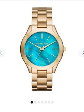Michael Kors Turquoise and Gold MK3265 Women’s Watch